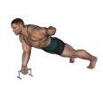 Push Up - Bar One Handed